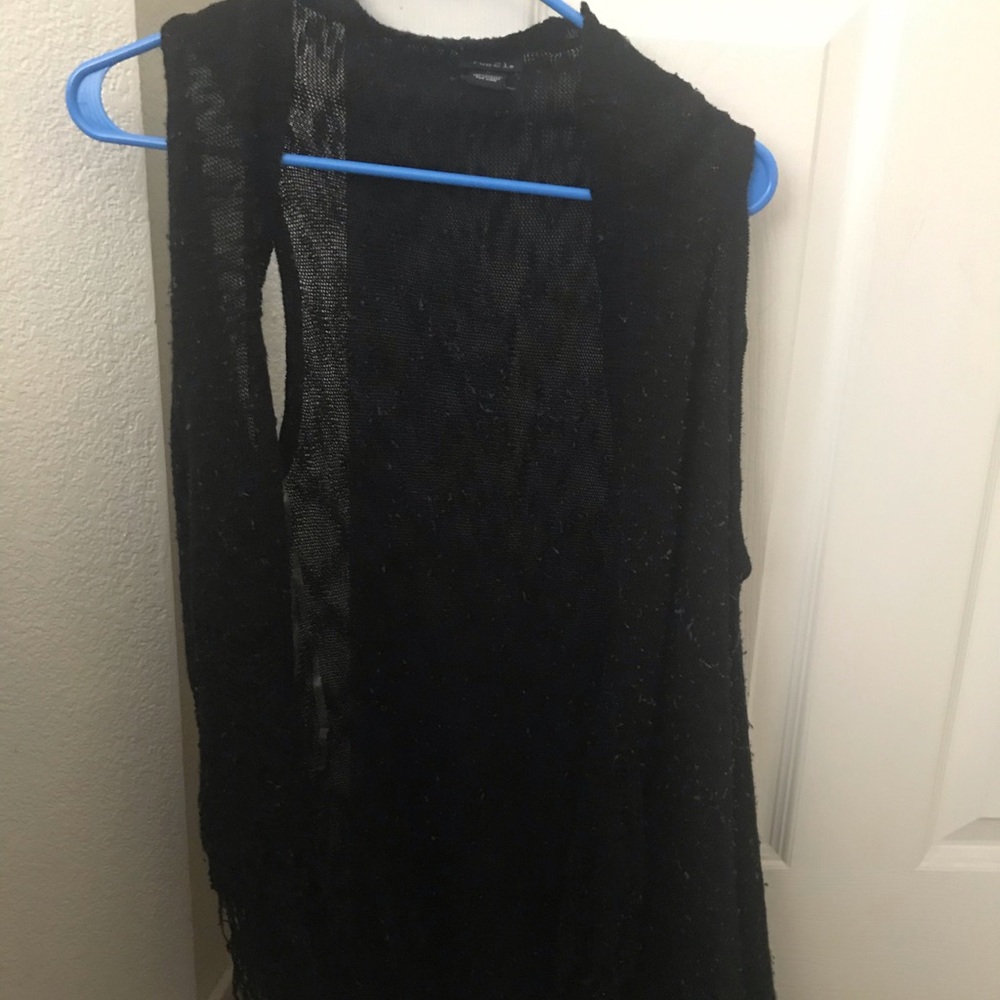 Black Sleeveless Cover Up